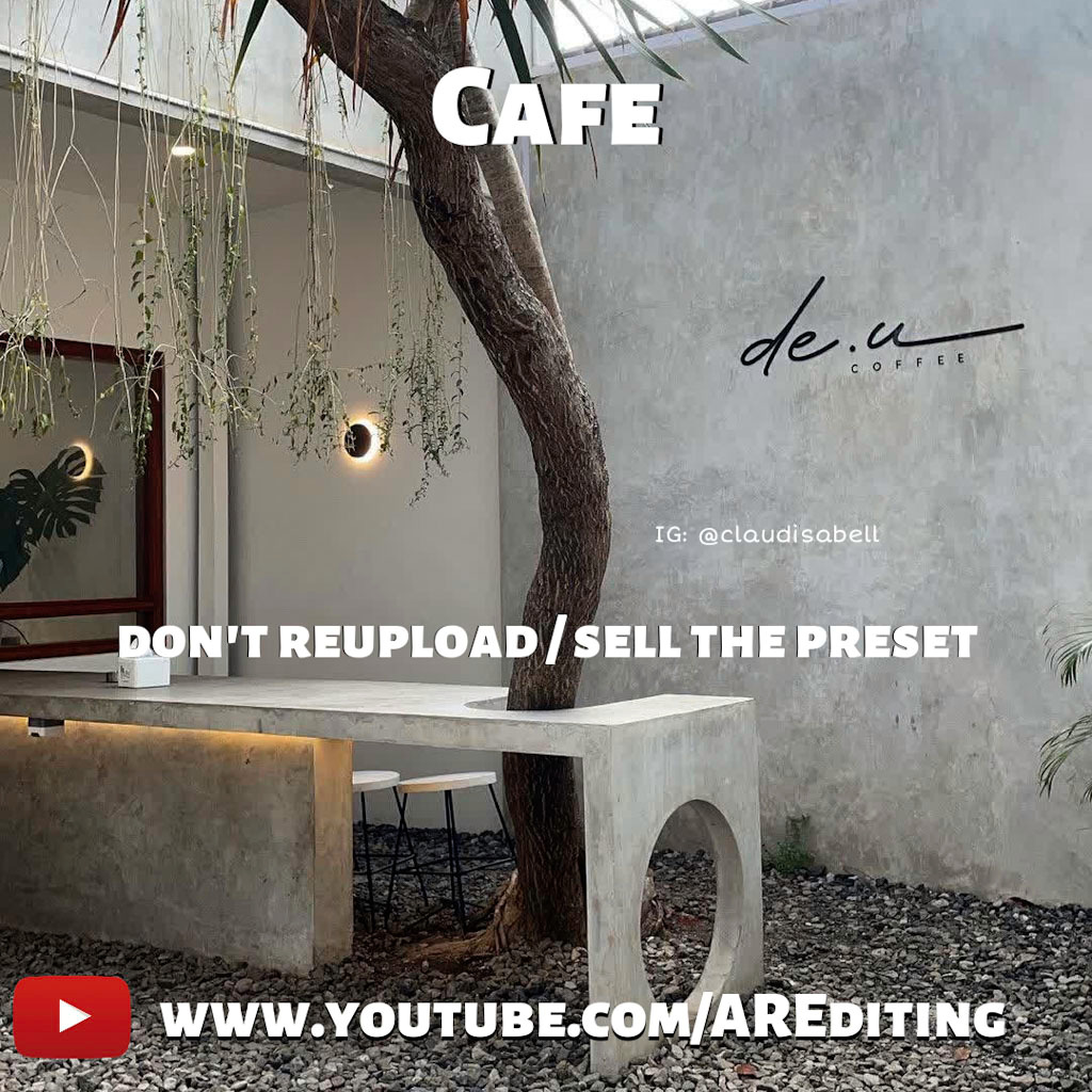 Cafe Preset!- Lightroom Preset
