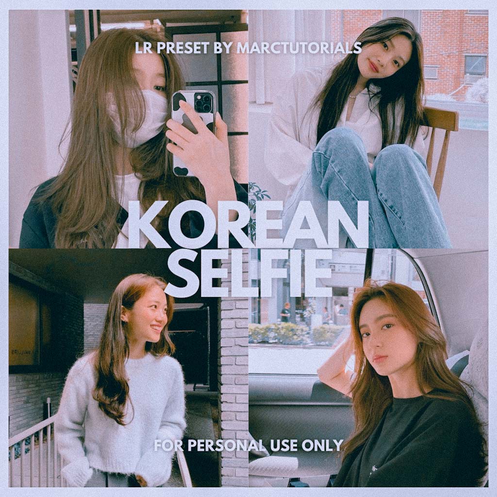 Korean Selfie Grainy Aesthetic Lightroom Preset Lightroom Preset