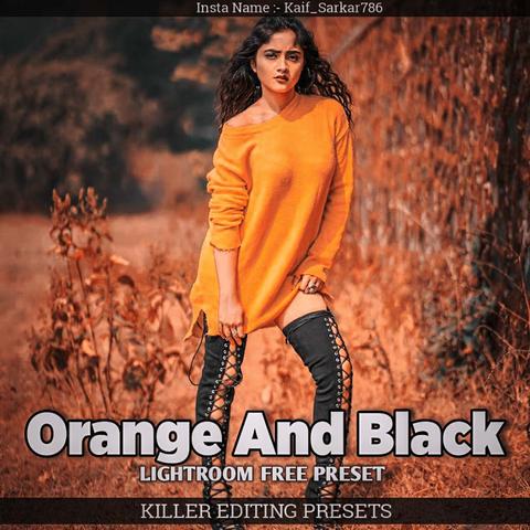 Lightroom Orange And Black Preset 🧡🖤 Free Lightroom Preset