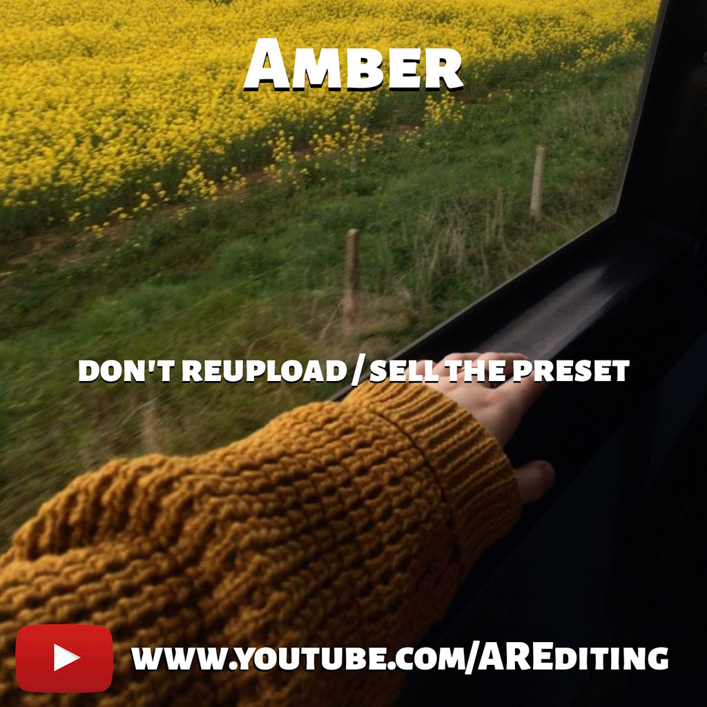 Amber- Lightroom Preset