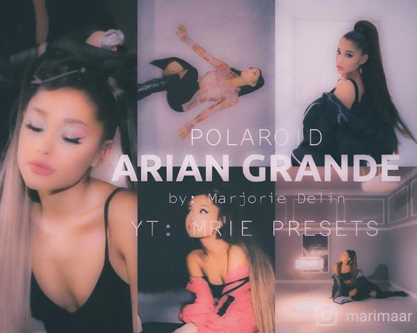 Ariana Grande Polaroid Free Lightroom Preset