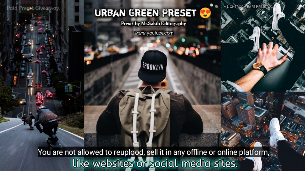 Urban Green Tone Preset 😍- Lightroom Preset