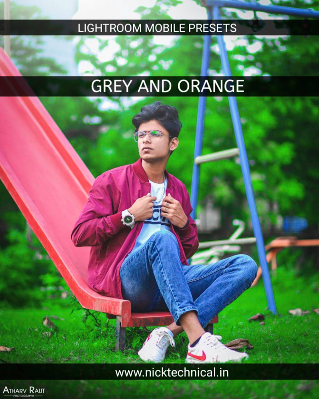 Grey and Orange Preset- Lightroom Preset