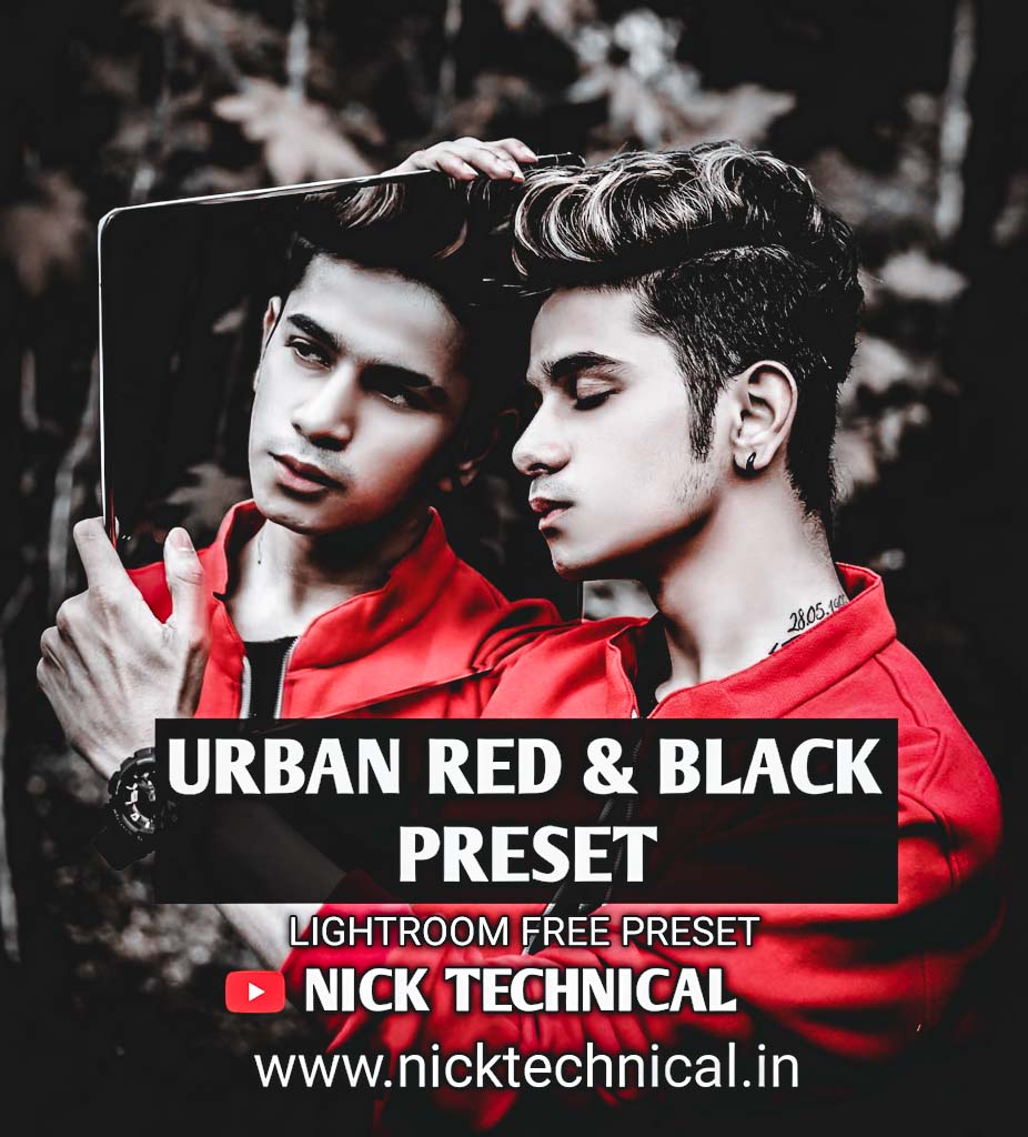 Urban Red and Black Preset- Lightroom Preset