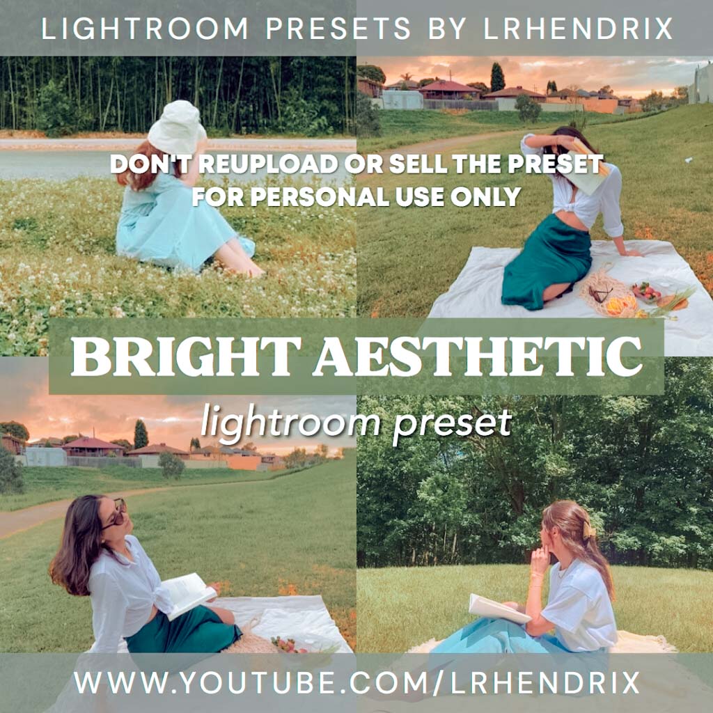 Bright Aesthetic Lightroom Preset- Lightroom Preset