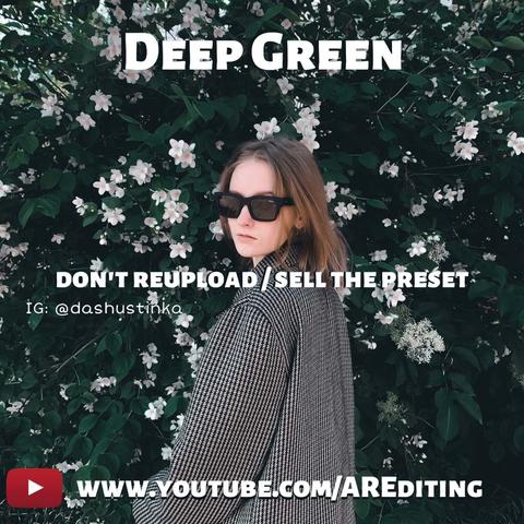 Deep Green Preset Free Lightroom Preset