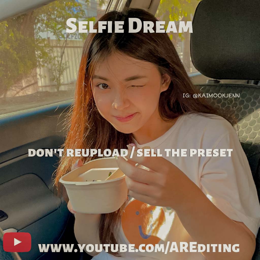 Selfie Dream Preset!- Lightroom Preset