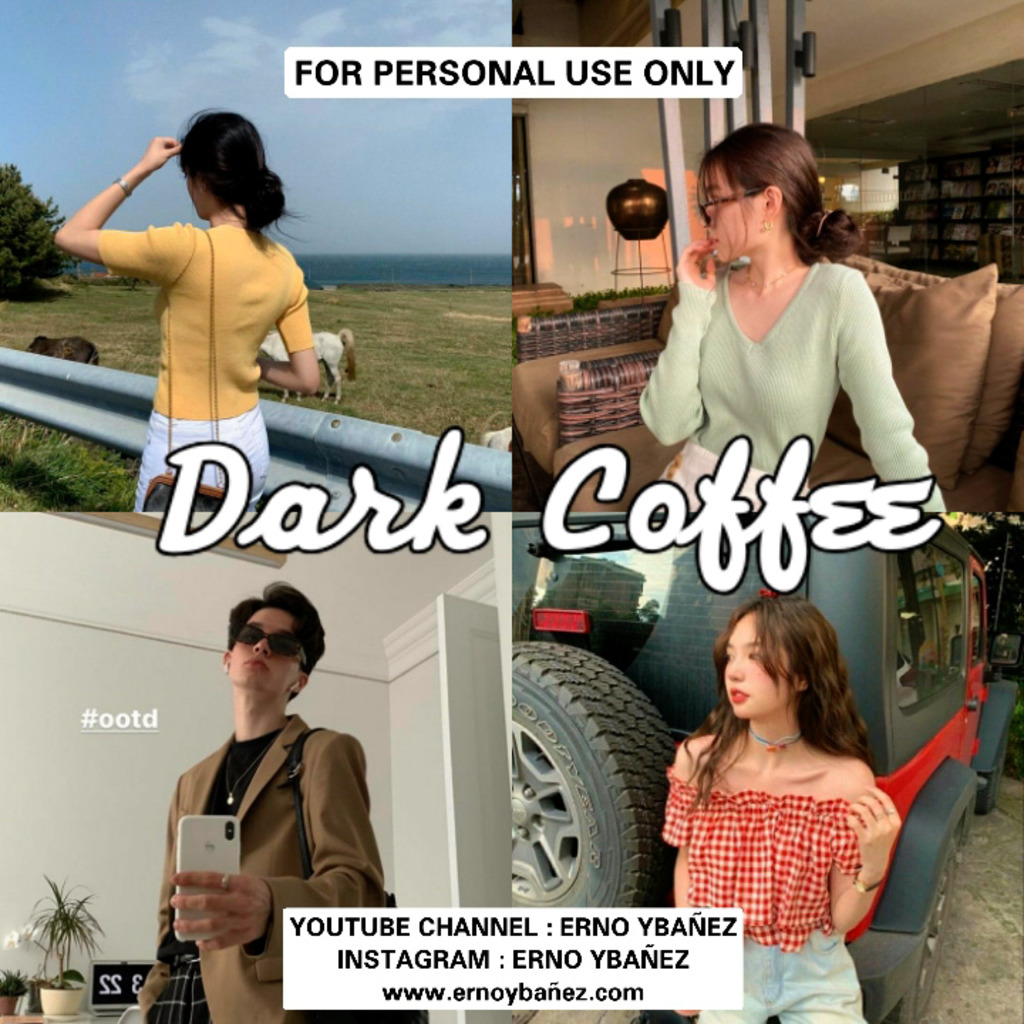 Dark Coffee Preset- Lightroom Preset