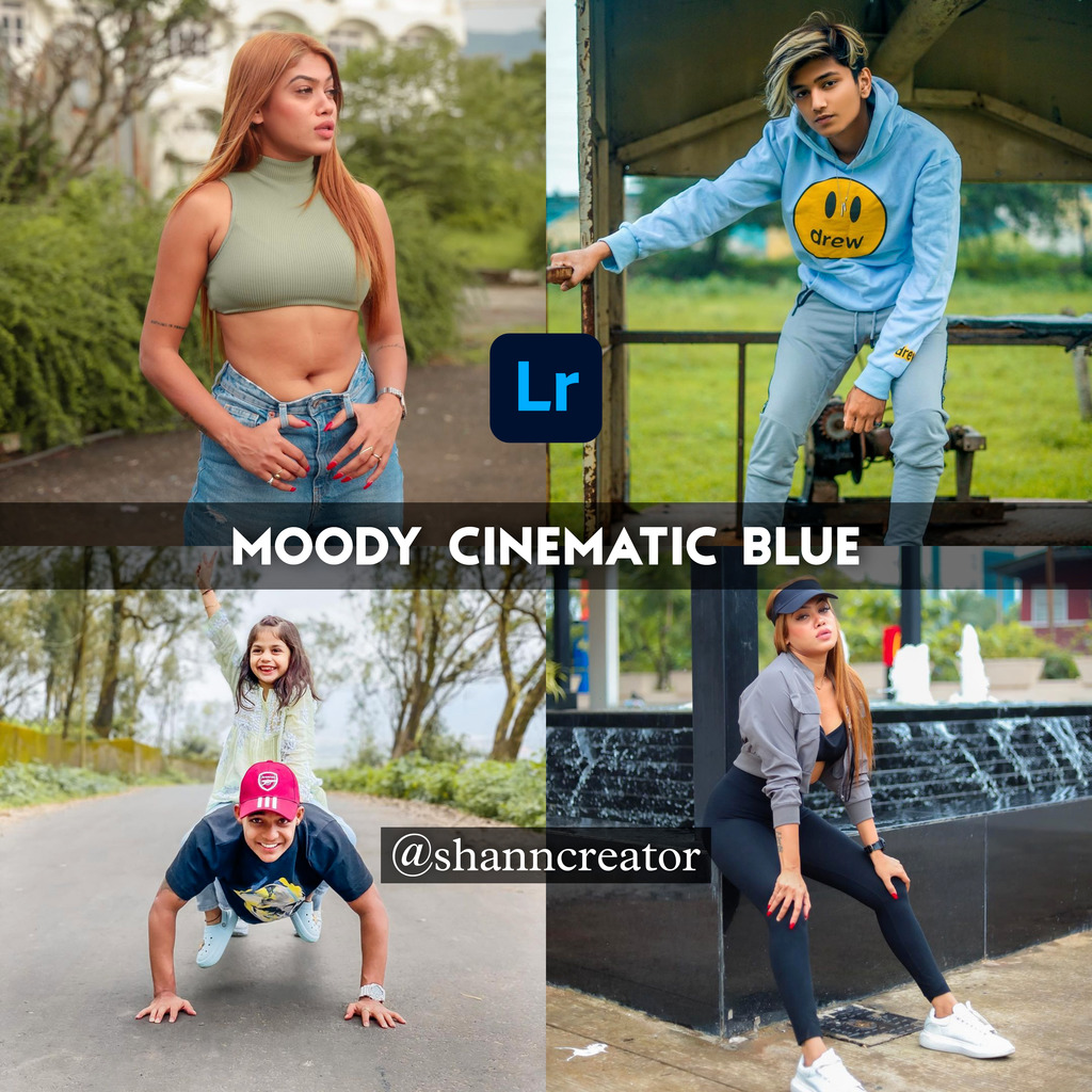 Moody Blue Cinematic Free Premium Presets For Ligh- Lightroom Preset