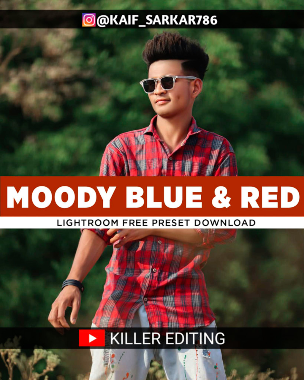 Blue And Red Preset- Lightroom Preset