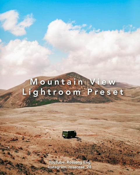 Mountain View Lightroom Preset Free Lightroom Preset