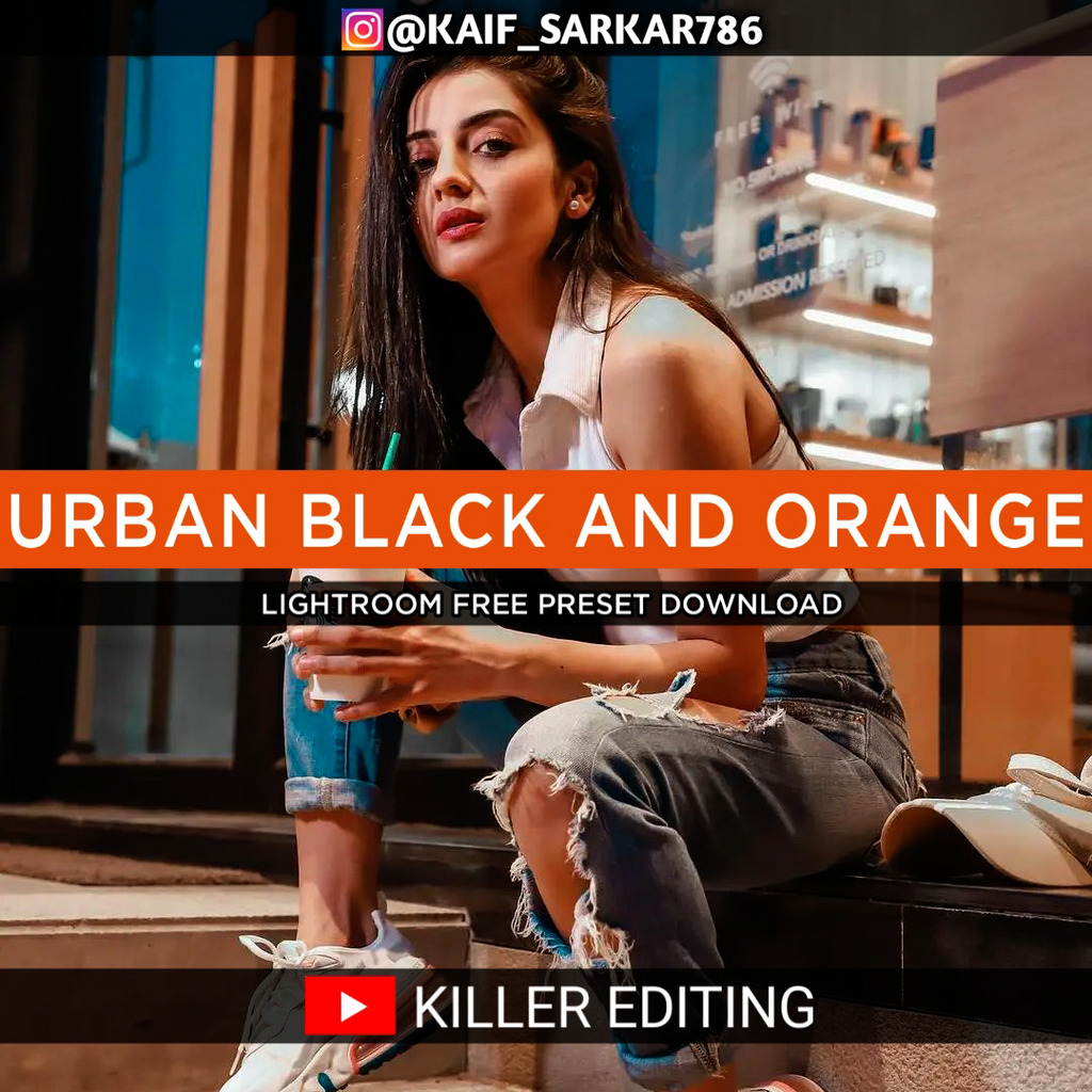 Urban Black And Orange Lightroom Presets- Lightroom Preset