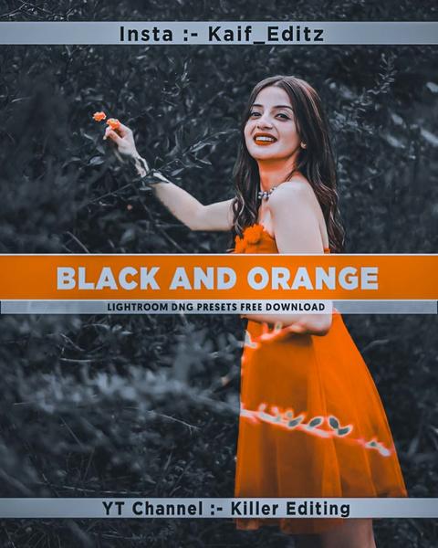 Black & Orange Preset...ðŸ”¥ Lightroom Preset