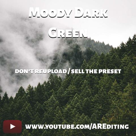Moody dark green Free Lightroom Preset