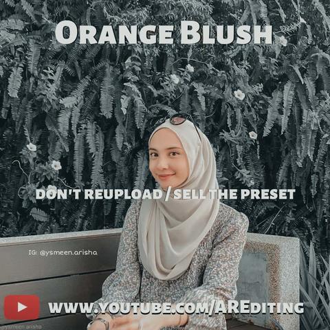 Orange Blush Preset! Free Lightroom Preset