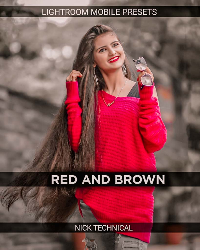 Red and Brown Preset- Lightroom Preset