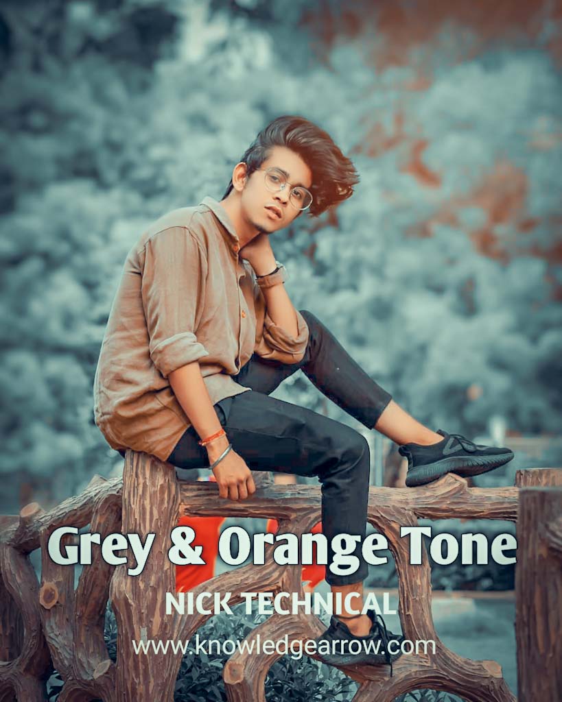 Grey And Orange Colour Tone Preset- Lightroom Preset