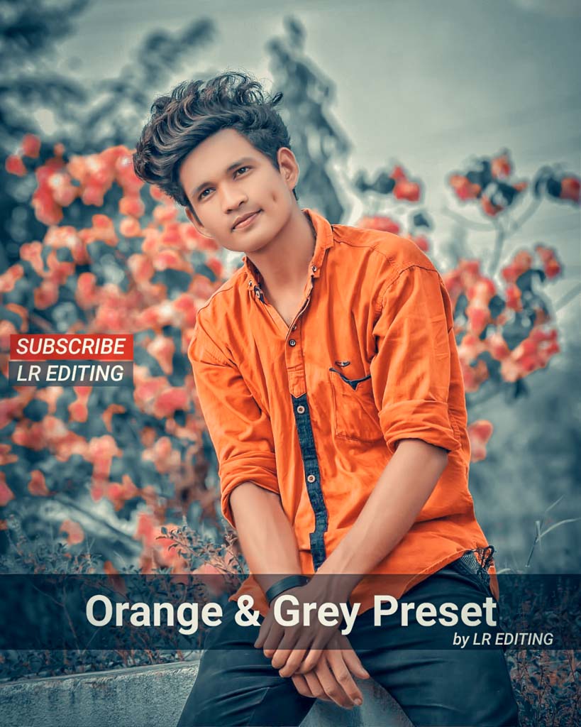 Orange & Grey Preset by LR EDITING Free Lightroom Preset