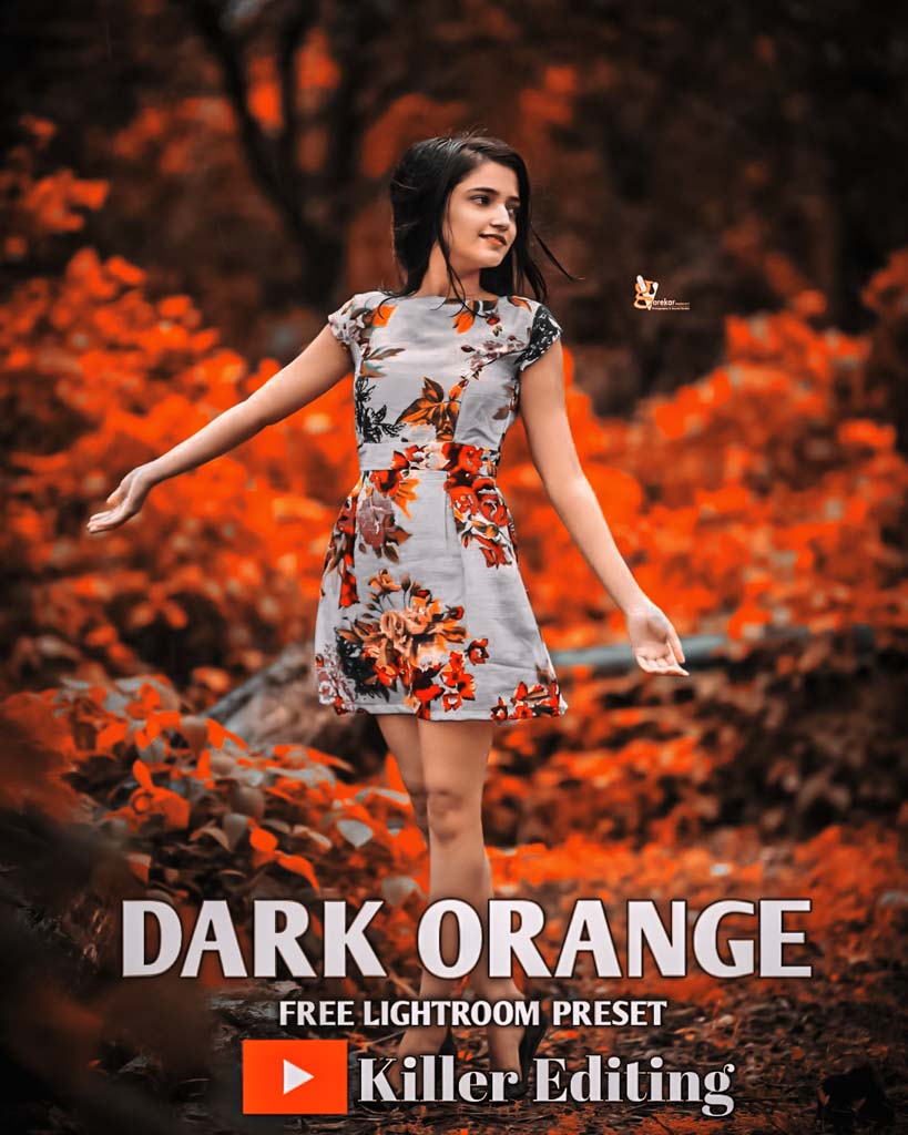 Dark Orange Lightroom Preset