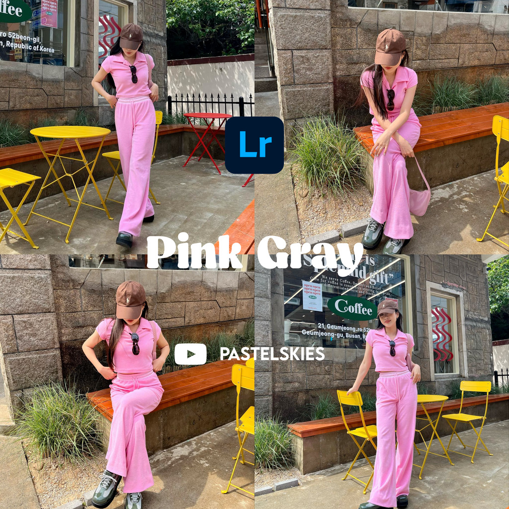 Pink Gray Preset- Lightroom Preset